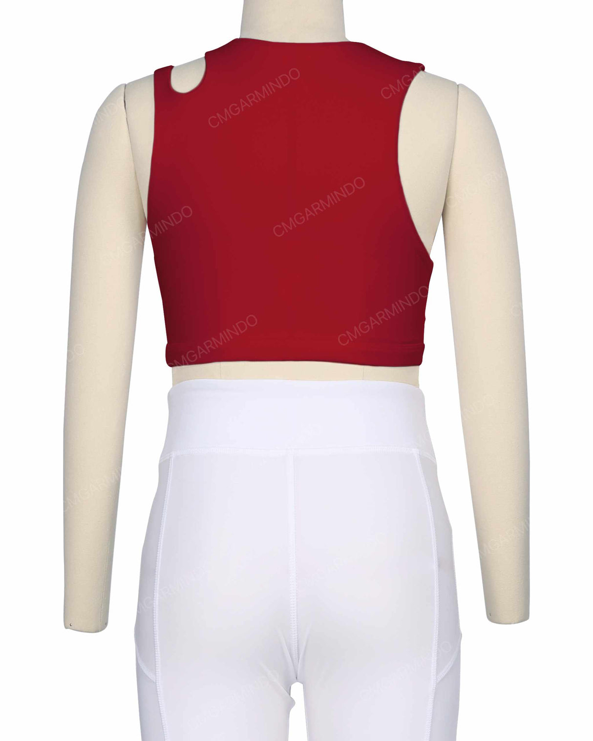 Sleeveless Shoulder Cut Out Top