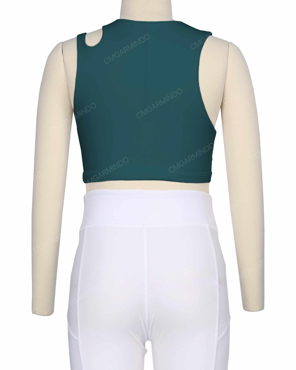 Sleeveless Shoulder Cut Out Top