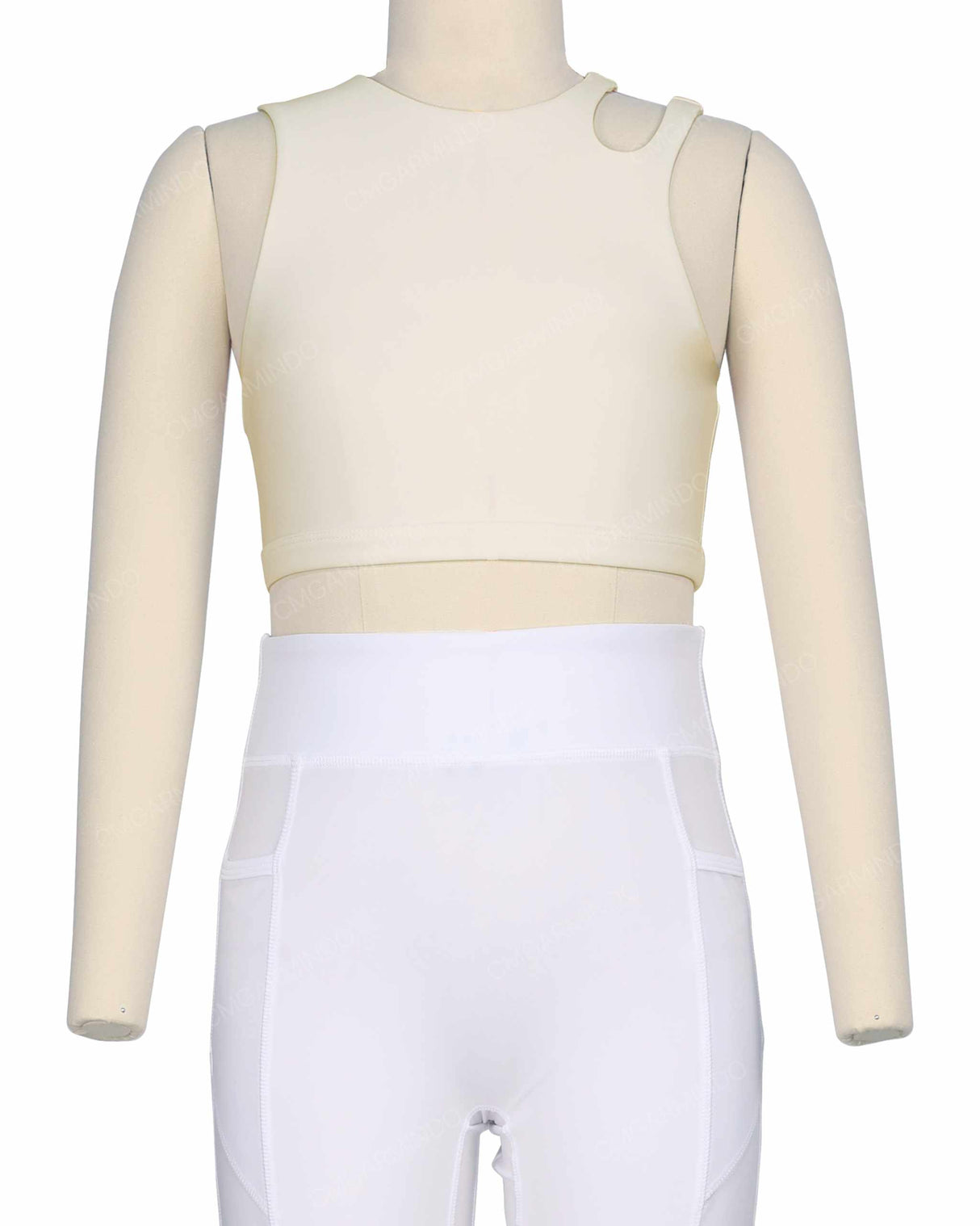 Sleeveless Shoulder Cut Out Top