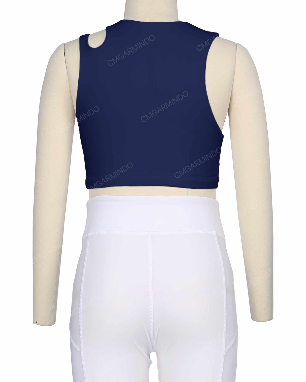 Sleeveless Shoulder Cut Out Top