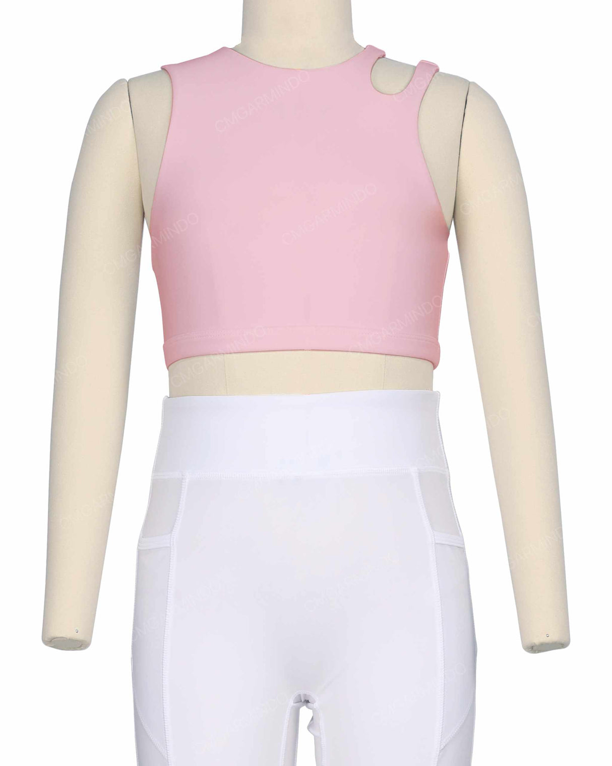 Sleeveless Shoulder Cut Out Top