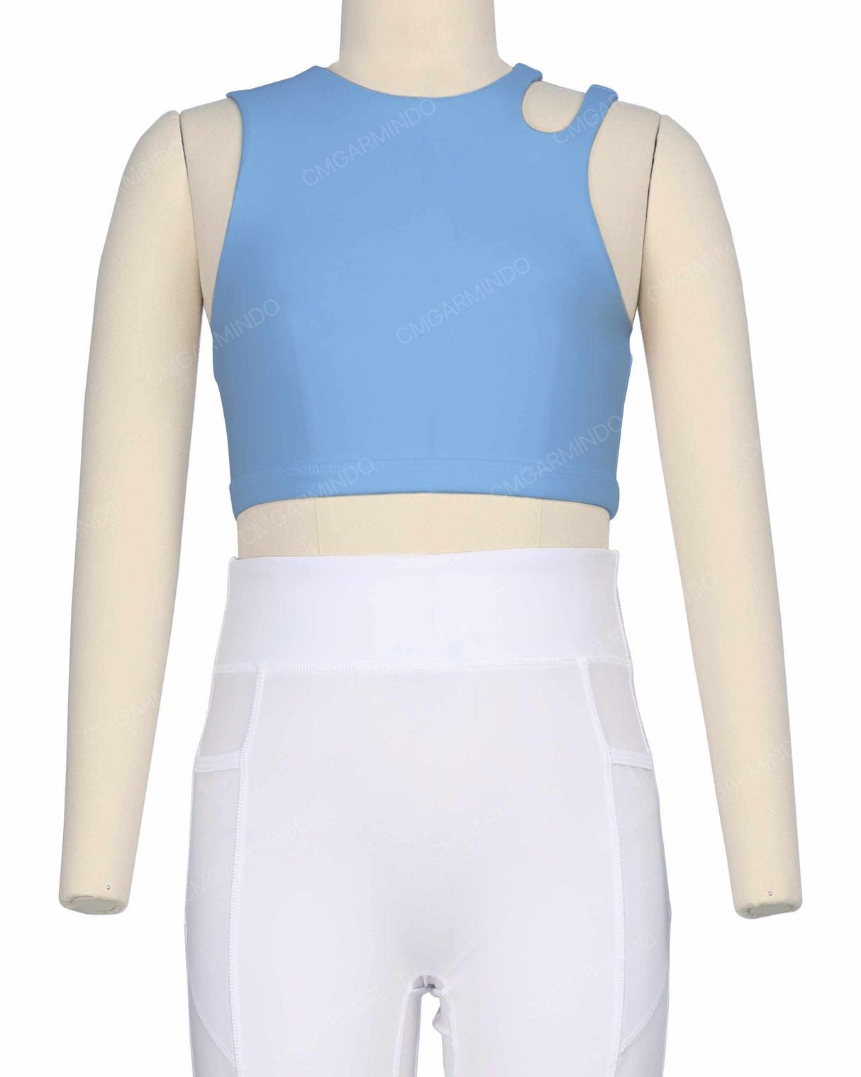Sleeveless Shoulder Cut Out Top