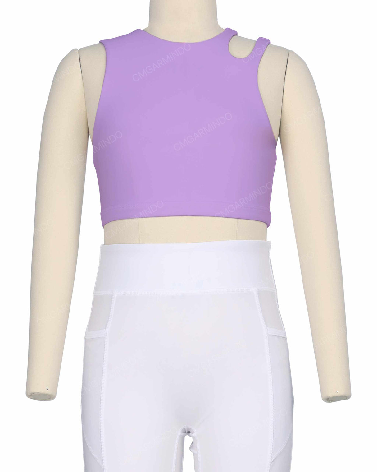Sleeveless Shoulder Cut Out Top