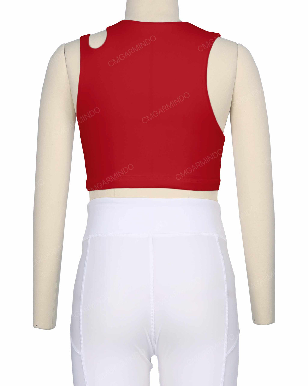 Sleeveless Shoulder Cut Out Top