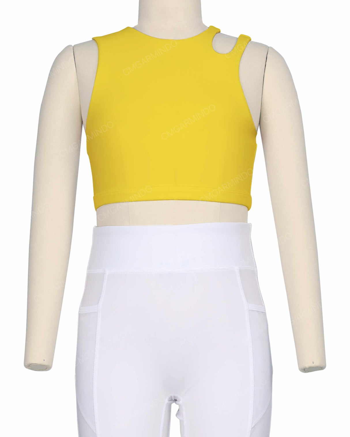 Sleeveless Shoulder Cut Out Top