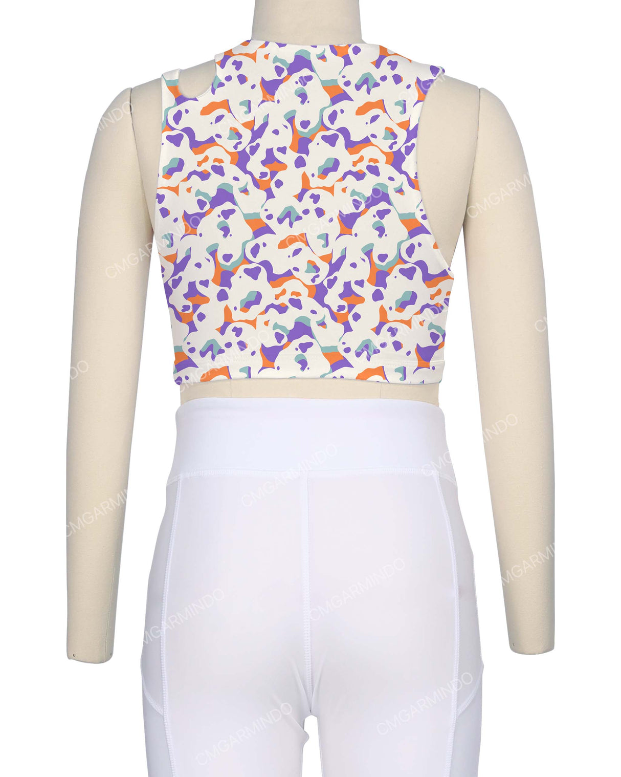 Sleeveless Shoulder Cut Out Top