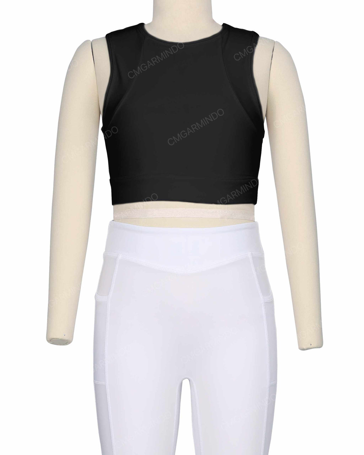 Sleeveless Multipanel Top