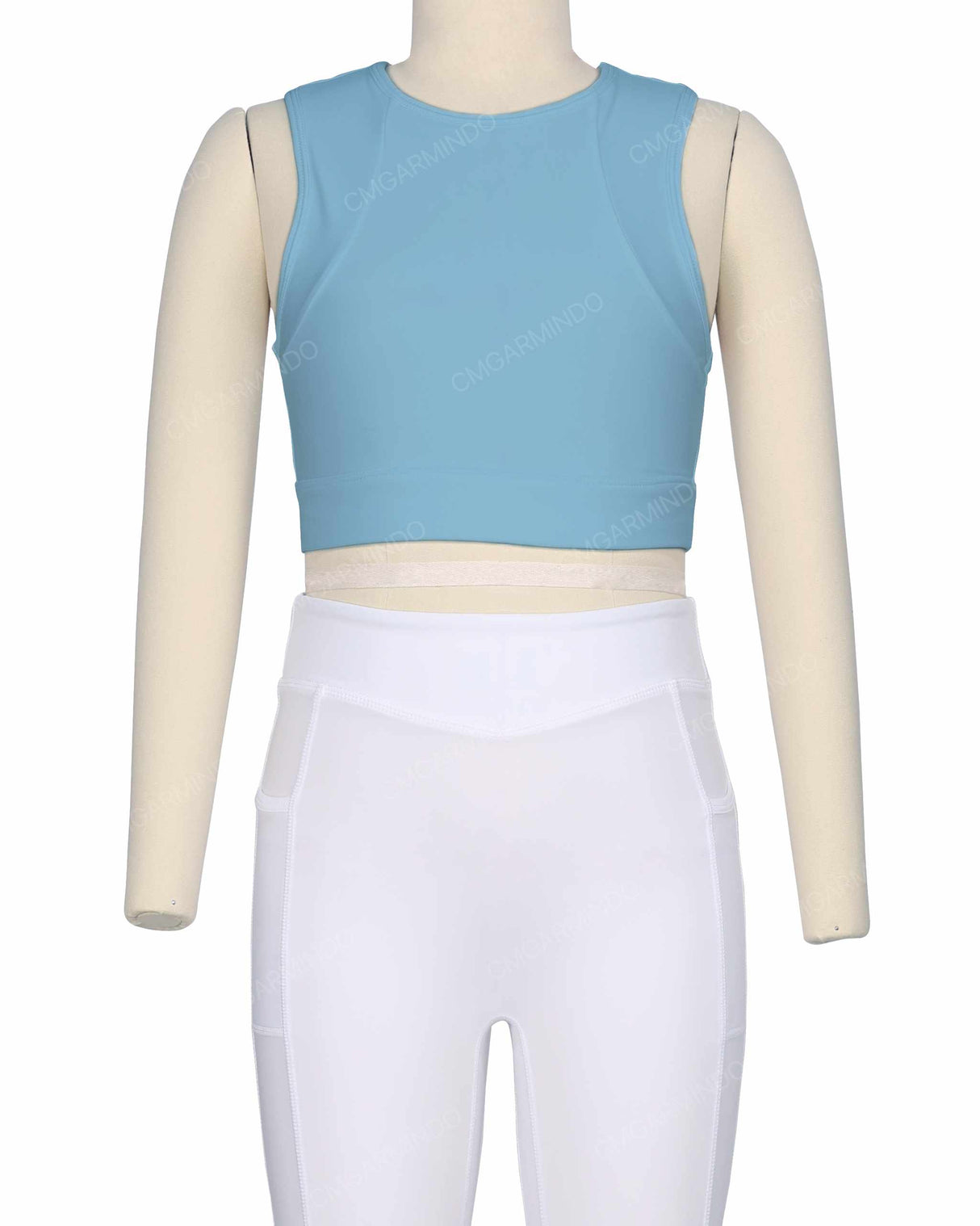 Sleeveless Multipanel Top