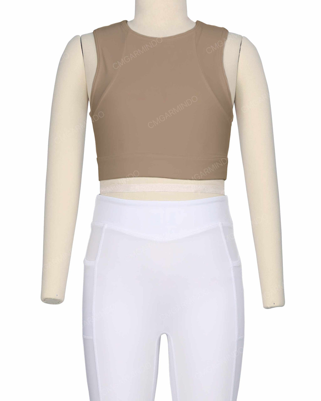 Sleeveless Multipanel Top
