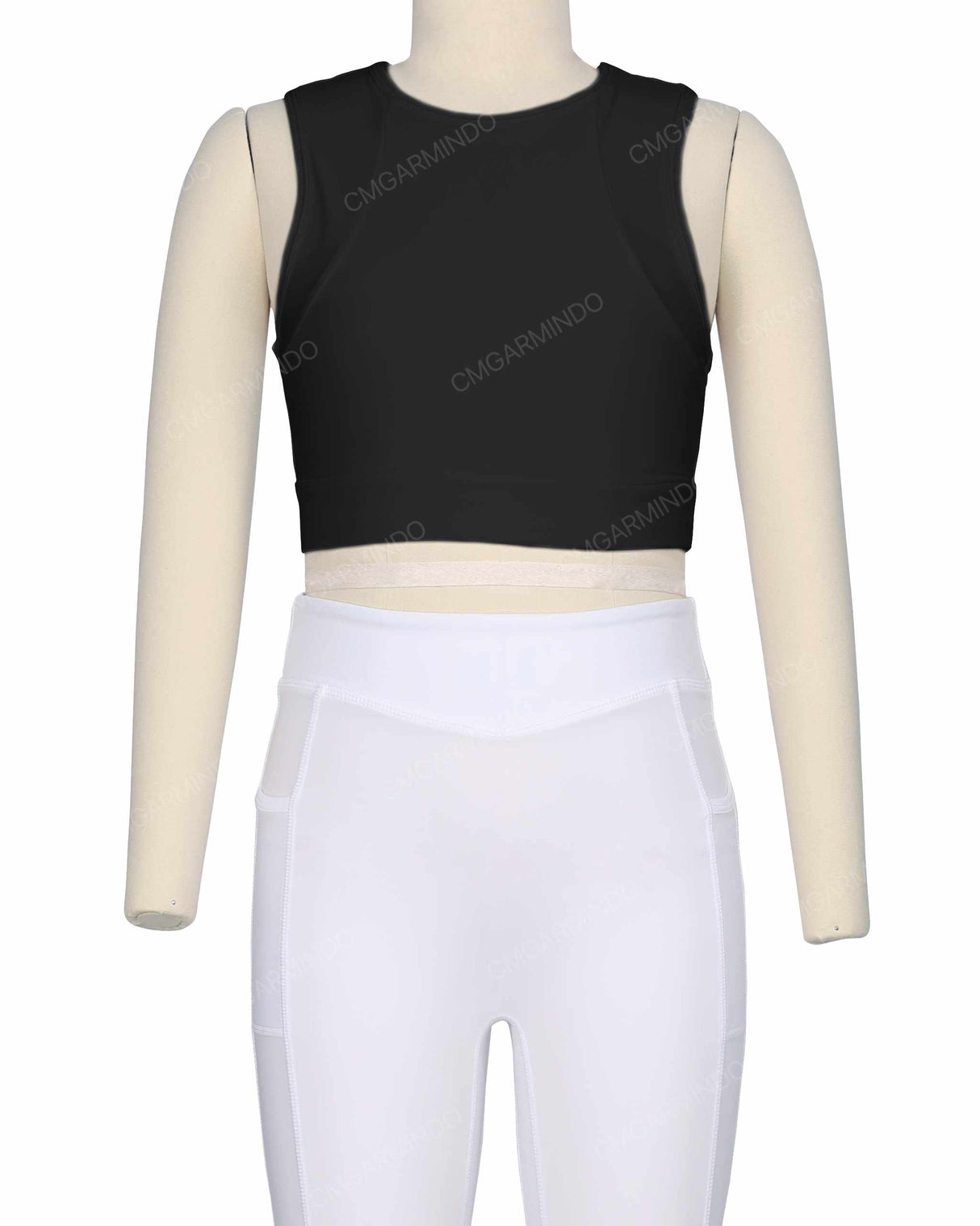 Sleeveless Multipanel Top