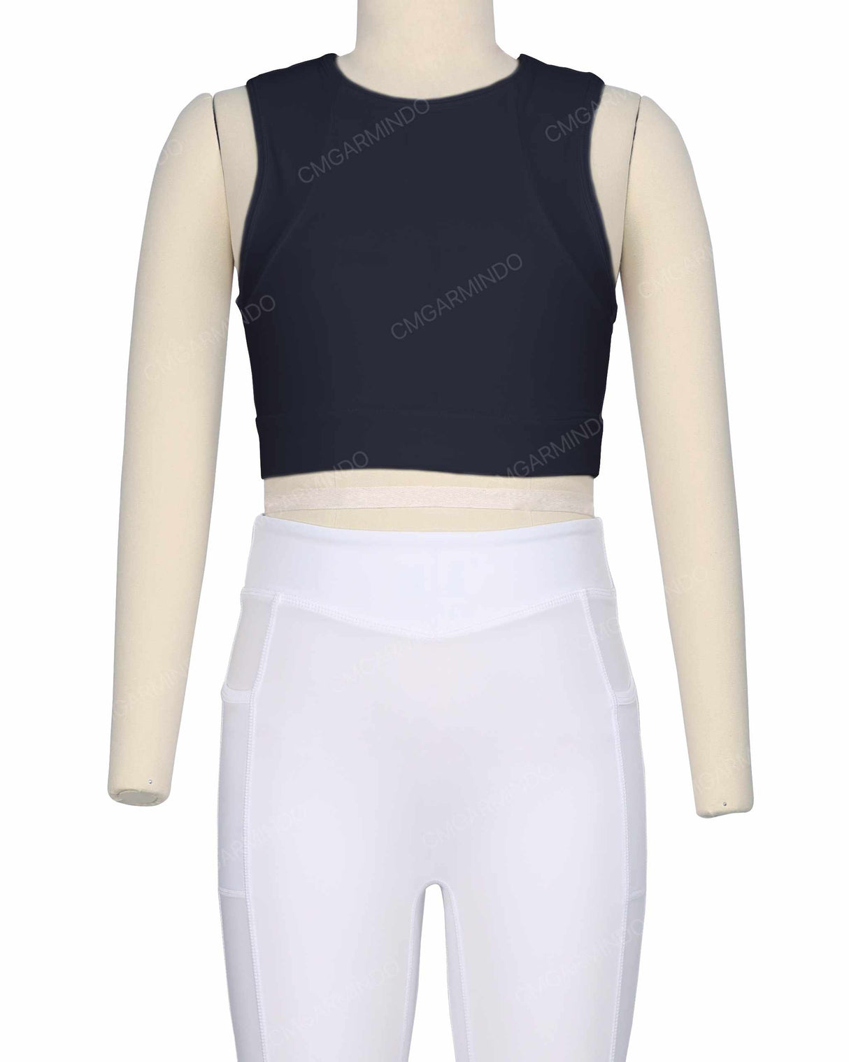 Sleeveless Multipanel Top