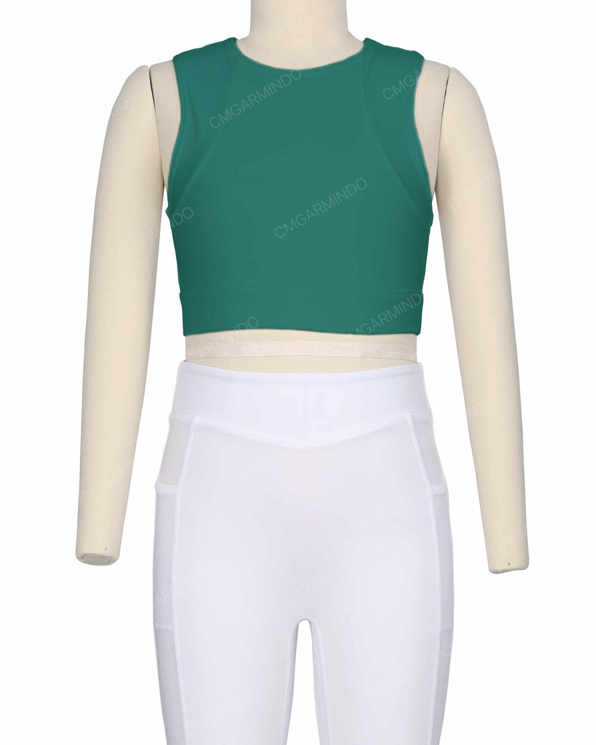Sleeveless Multipanel Top