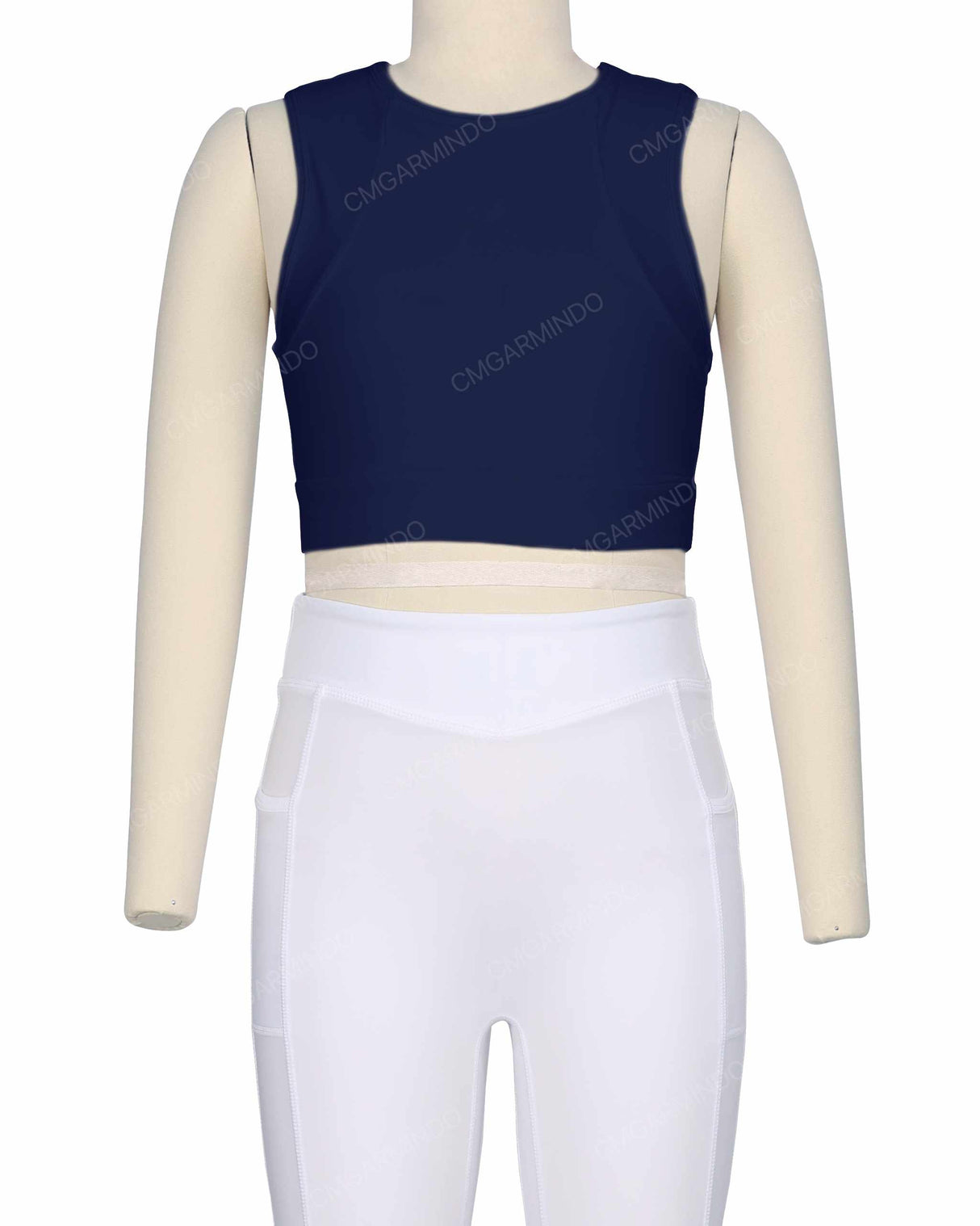 Sleeveless Multipanel Top
