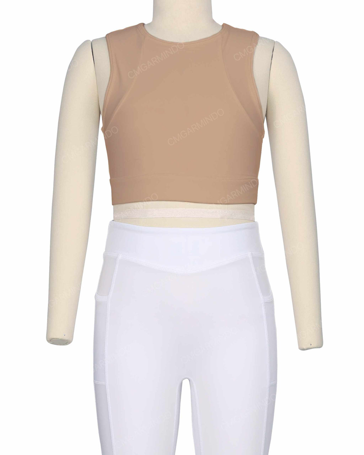 Sleeveless Multipanel Top