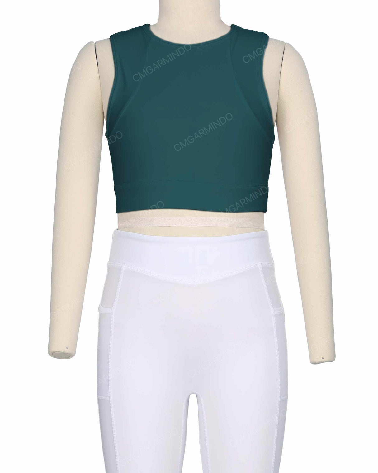 Sleeveless Multipanel Top