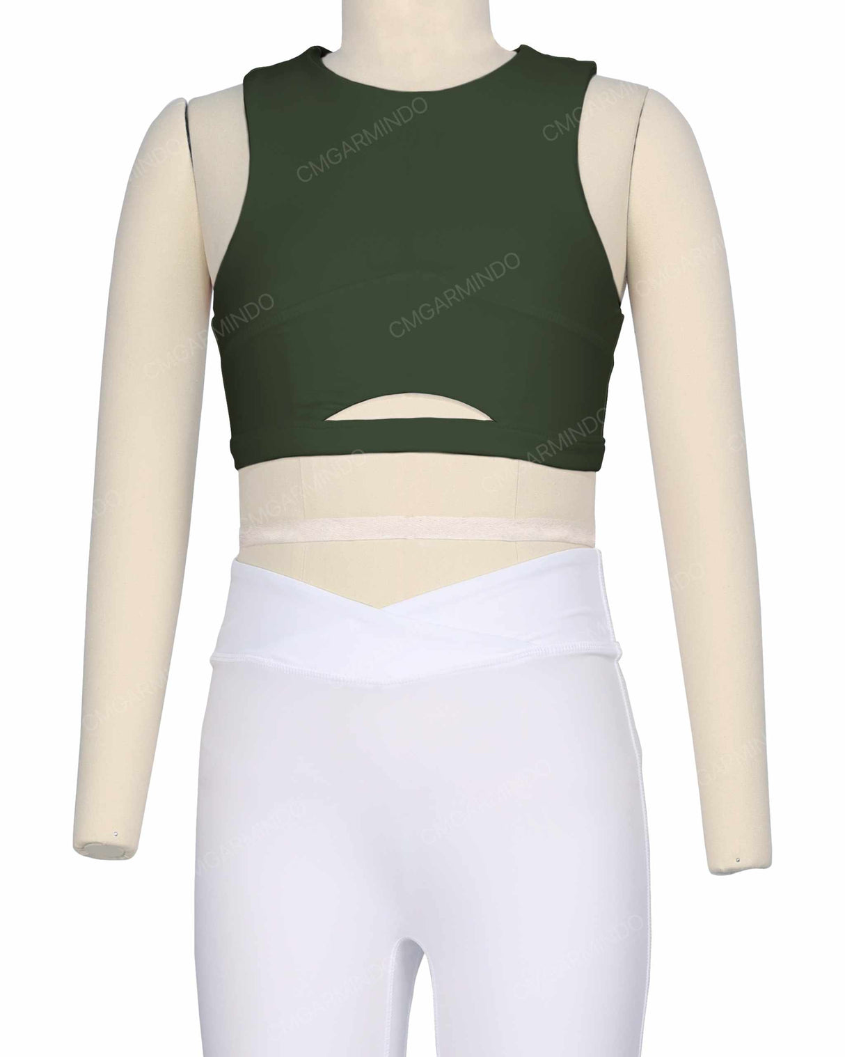 Sleeveless Front Cut Out Top