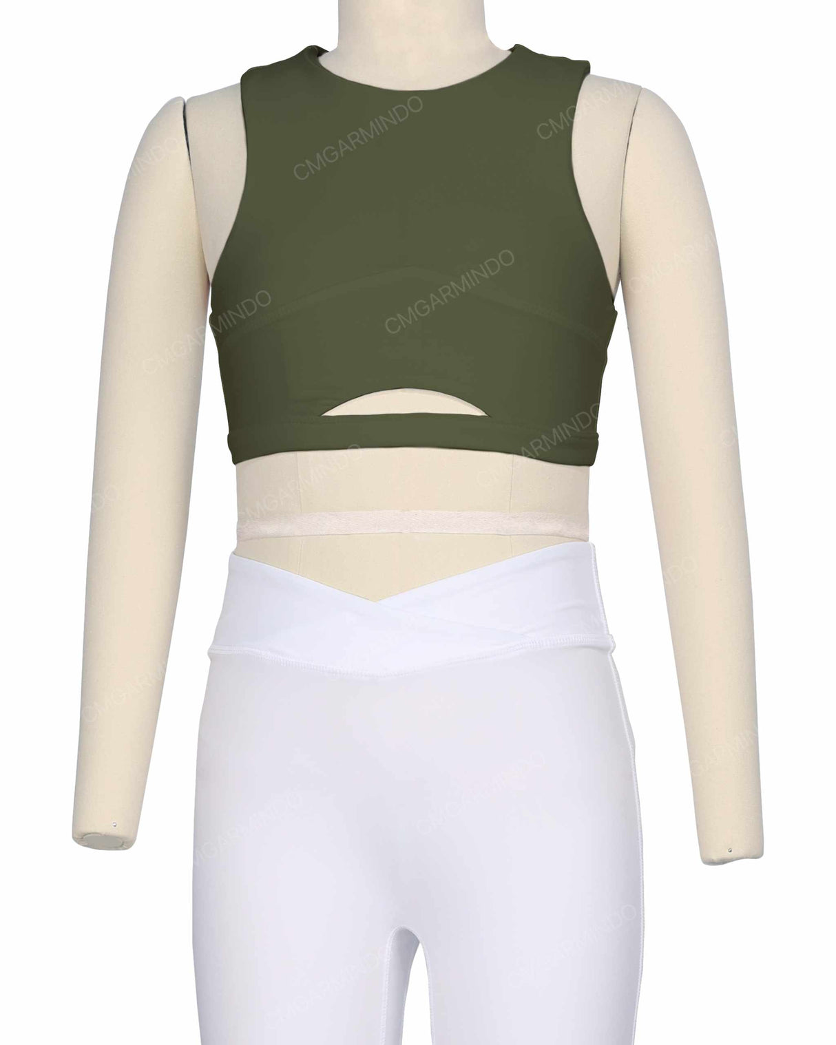Sleeveless Front Cut Out Top