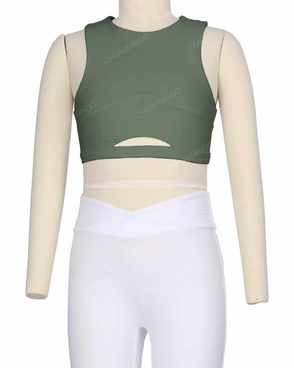 Sleeveless Front Cut Out Top