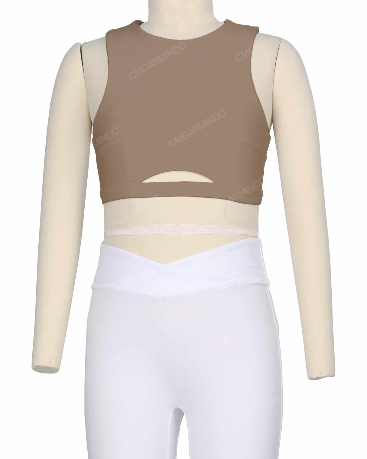 Sleeveless Front Cut Out Top