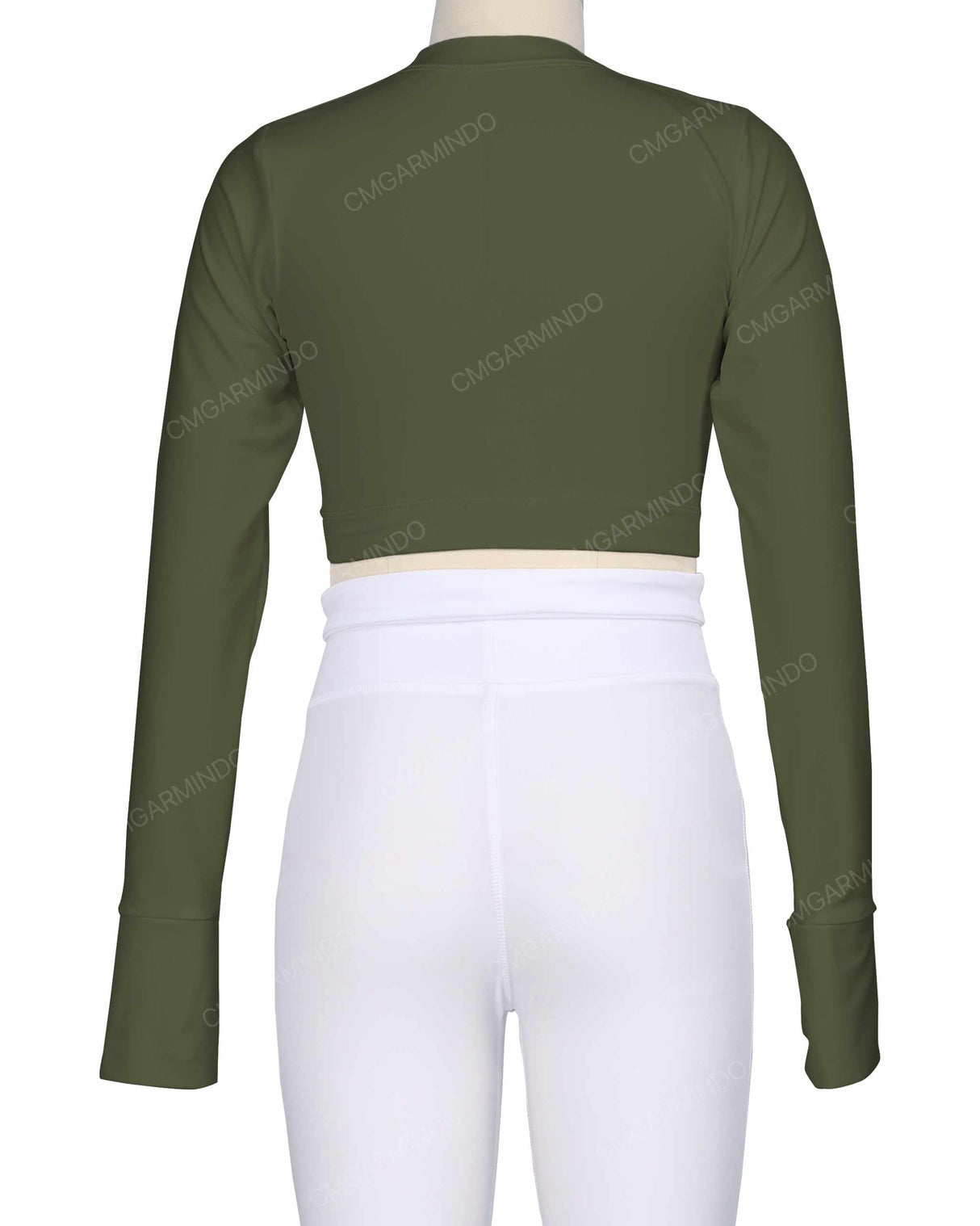Long Sleeve Cross Waist Top