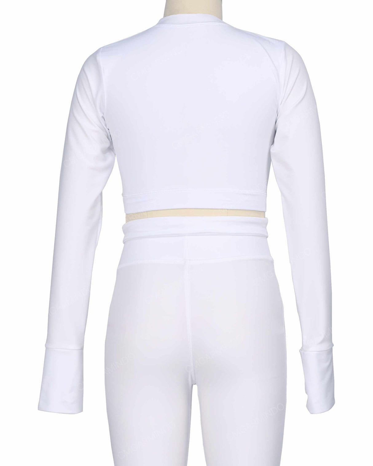 Long Sleeve Cross Waist Top