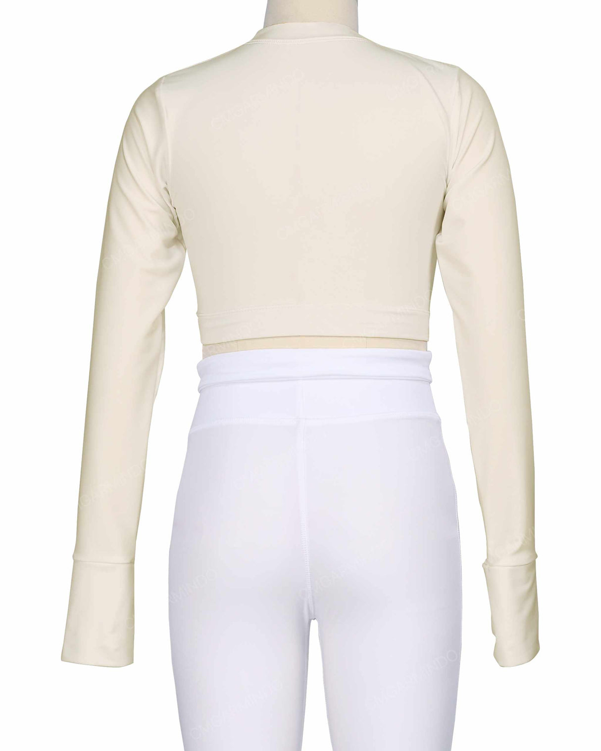 Long Sleeve Cross Waist Top