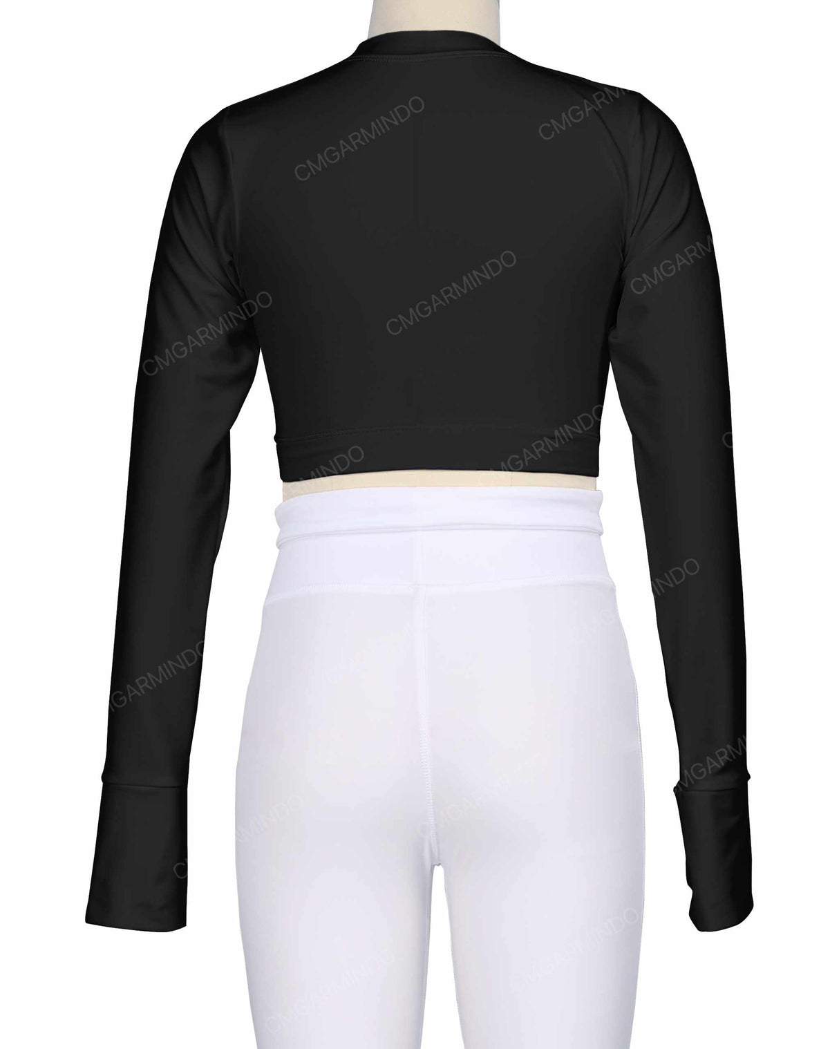 Long Sleeve Cross Waist Top