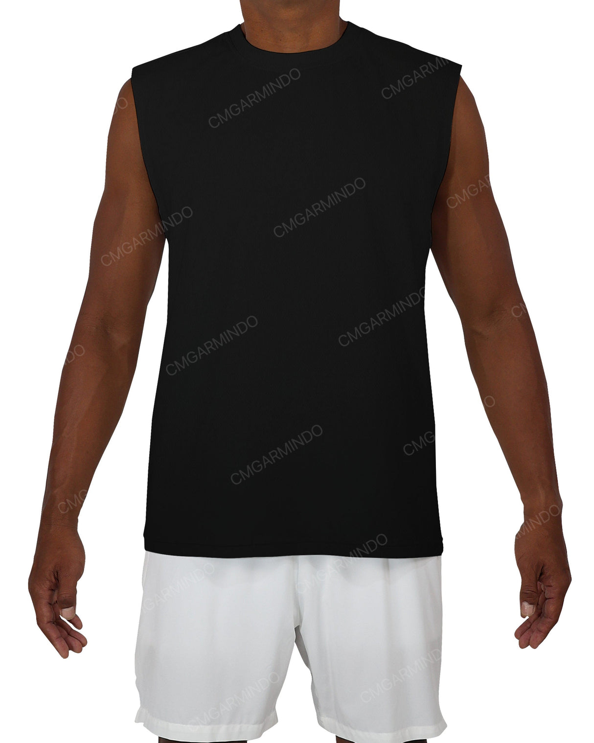 Sleeveless Crew Neck T-Shirt