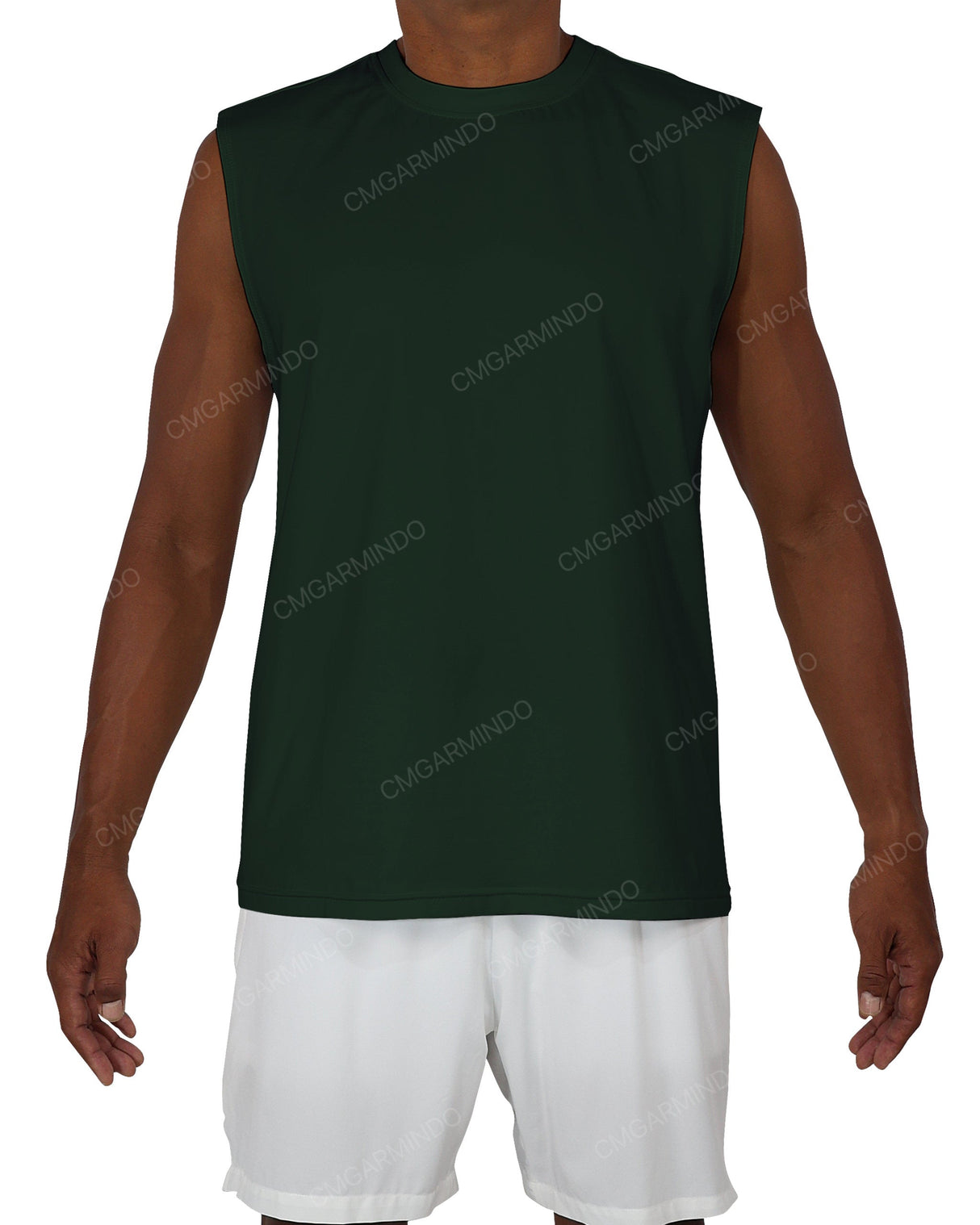 Sleeveless Crew Neck T-Shirt