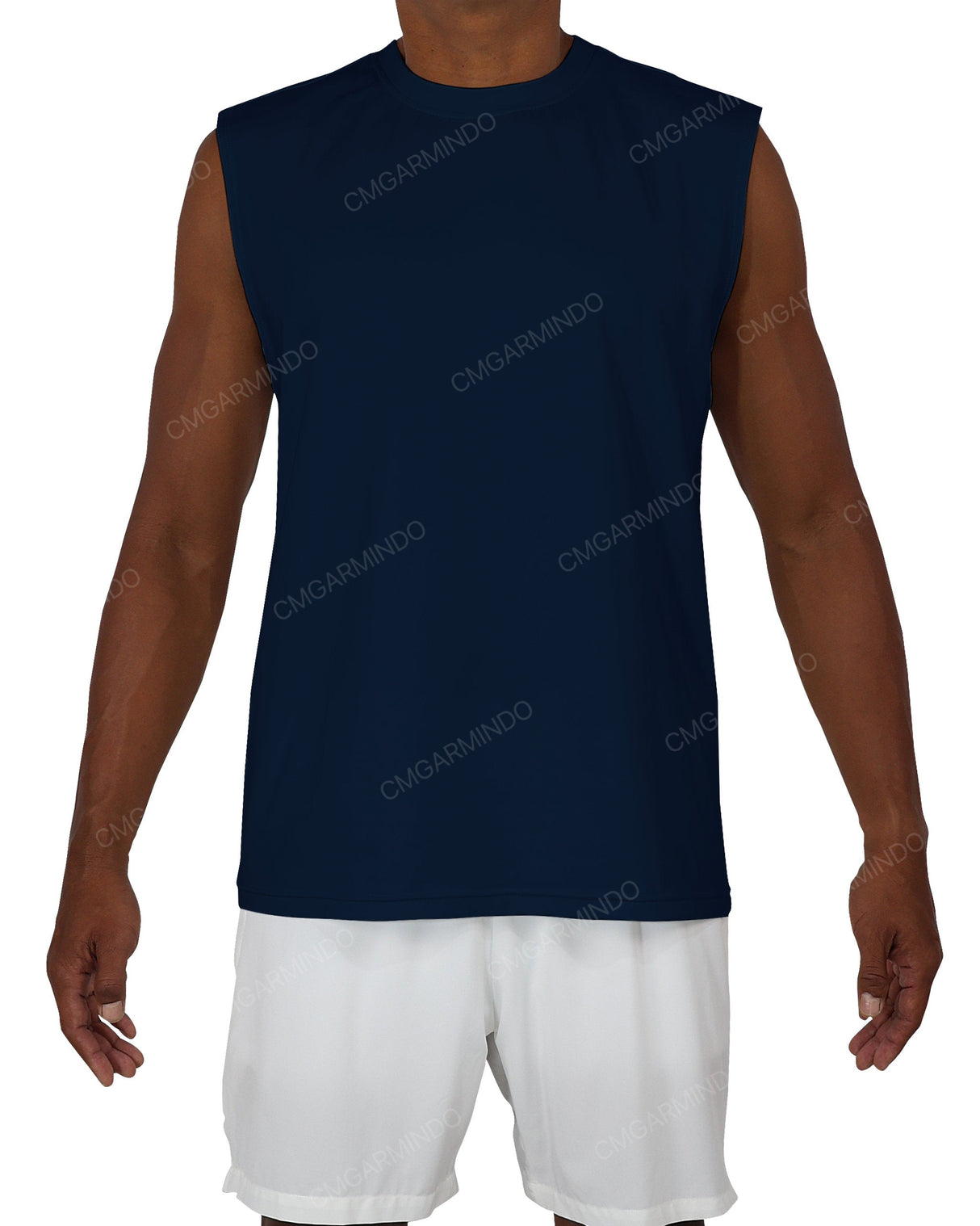 Sleeveless Crew Neck T-Shirt