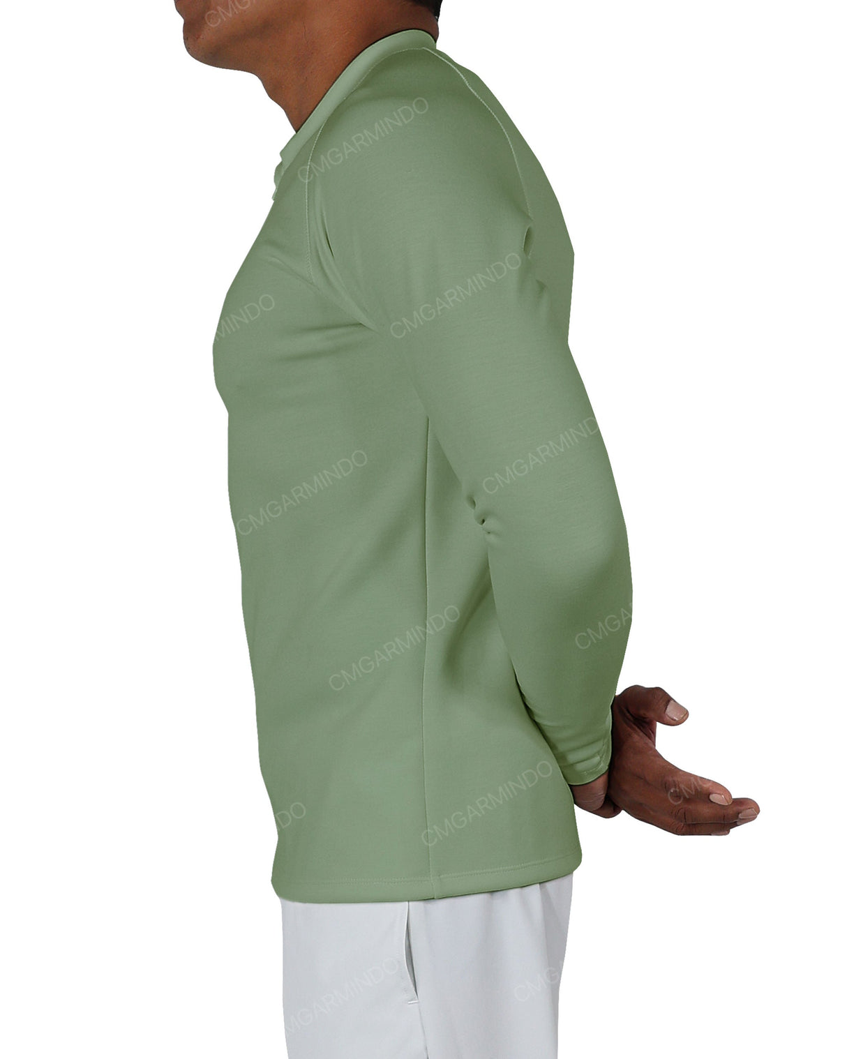 Fitted 1/4 Zip Long Sleeve Raglan T-Shirt