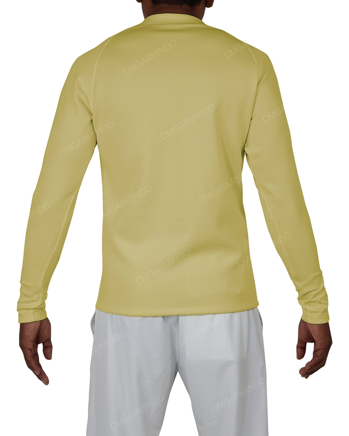 Fitted 1/4 Zip Long Sleeve Raglan T-Shirt