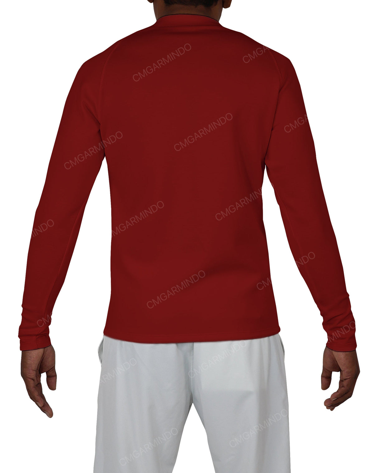 Fitted 1/4 Zip Long Sleeve Raglan T-Shirt