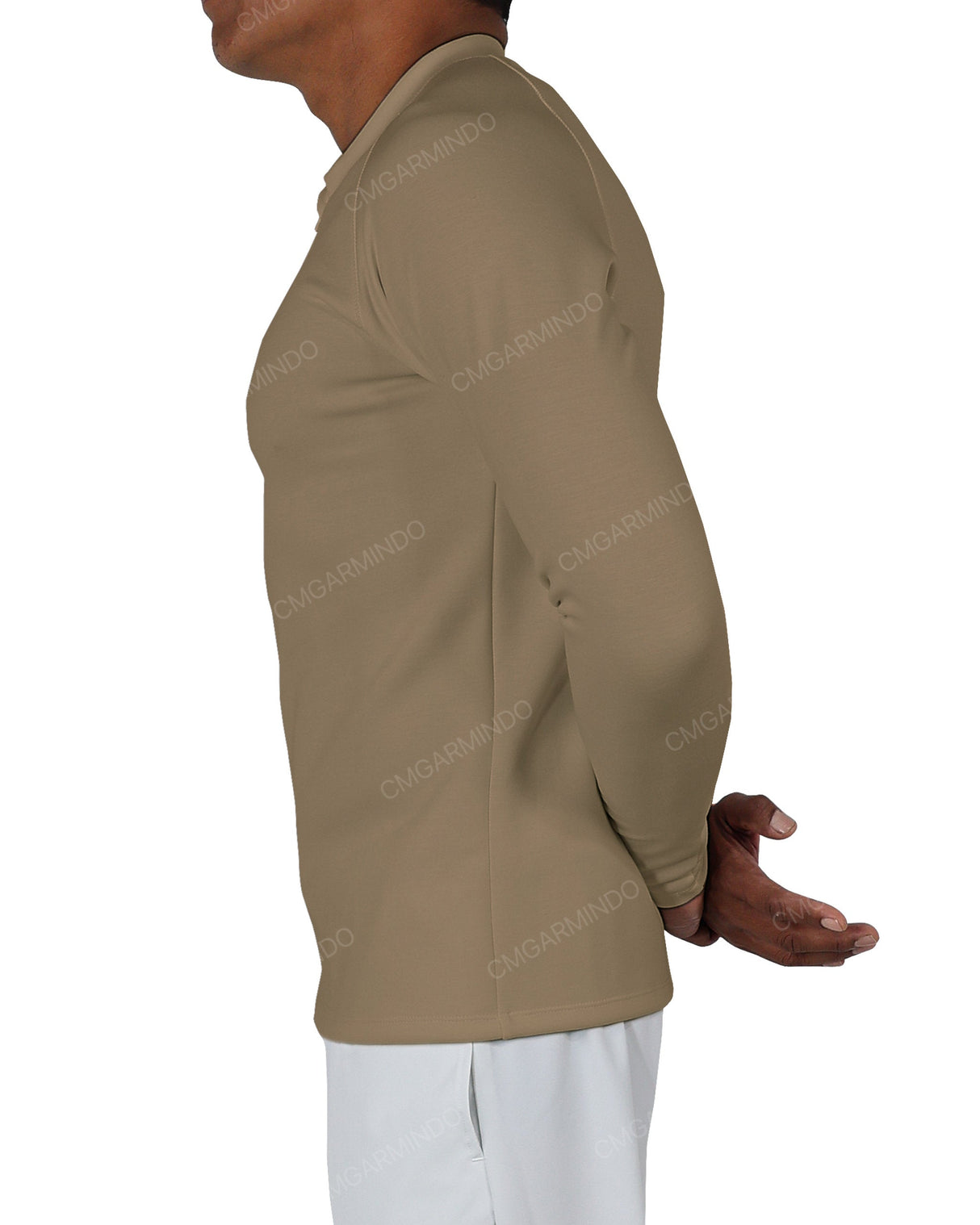 Fitted 1/4 Zip Long Sleeve Raglan T-Shirt