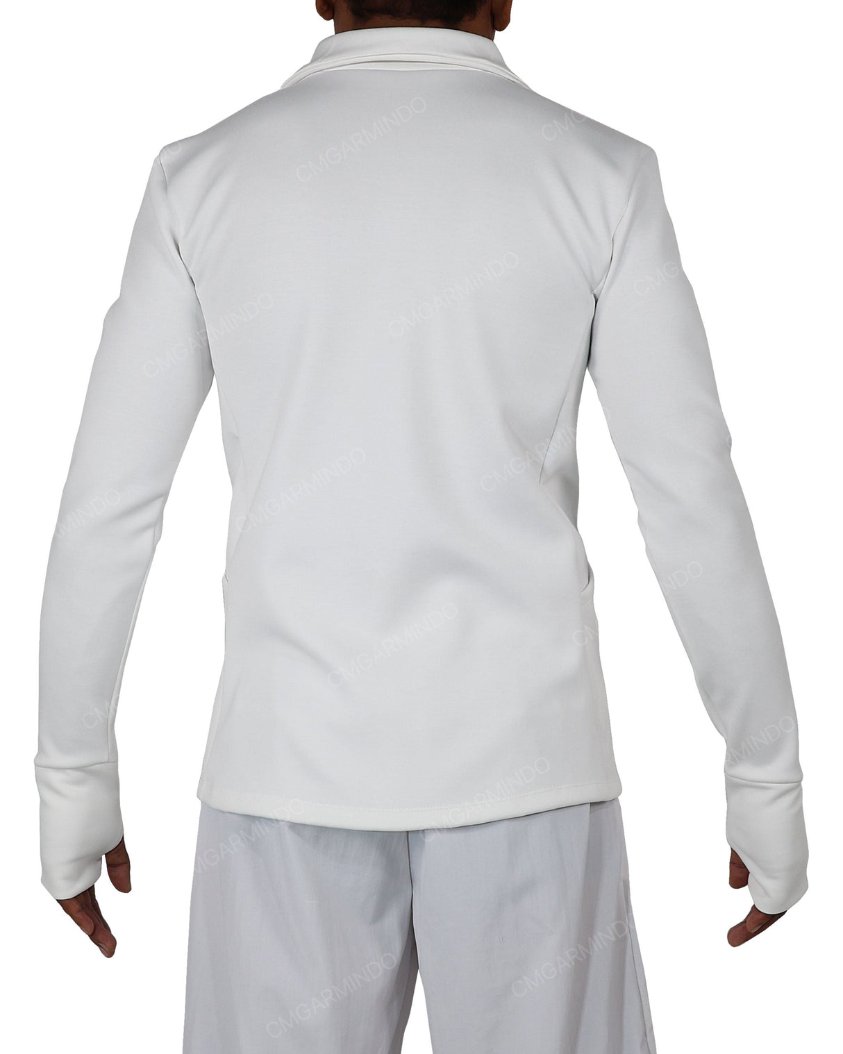 High Neck Long Sleeve Zip Up Top