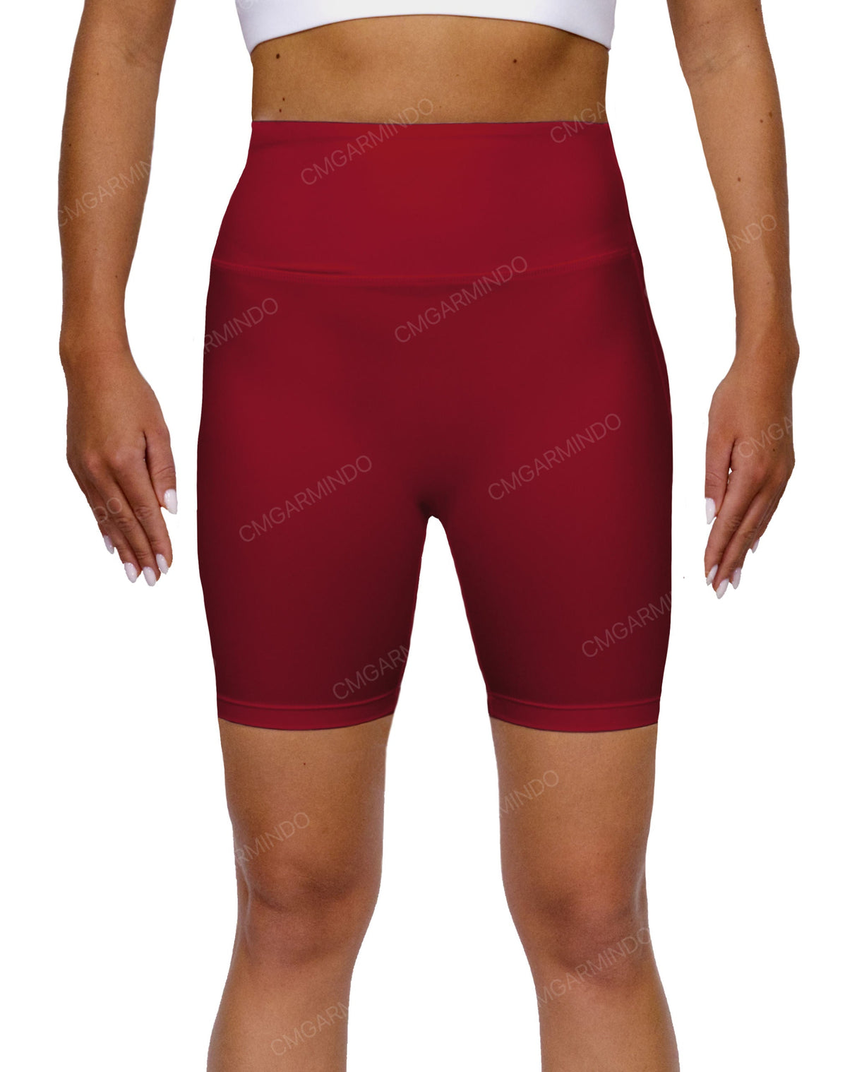 High Rise Deep V-Back Shorts
