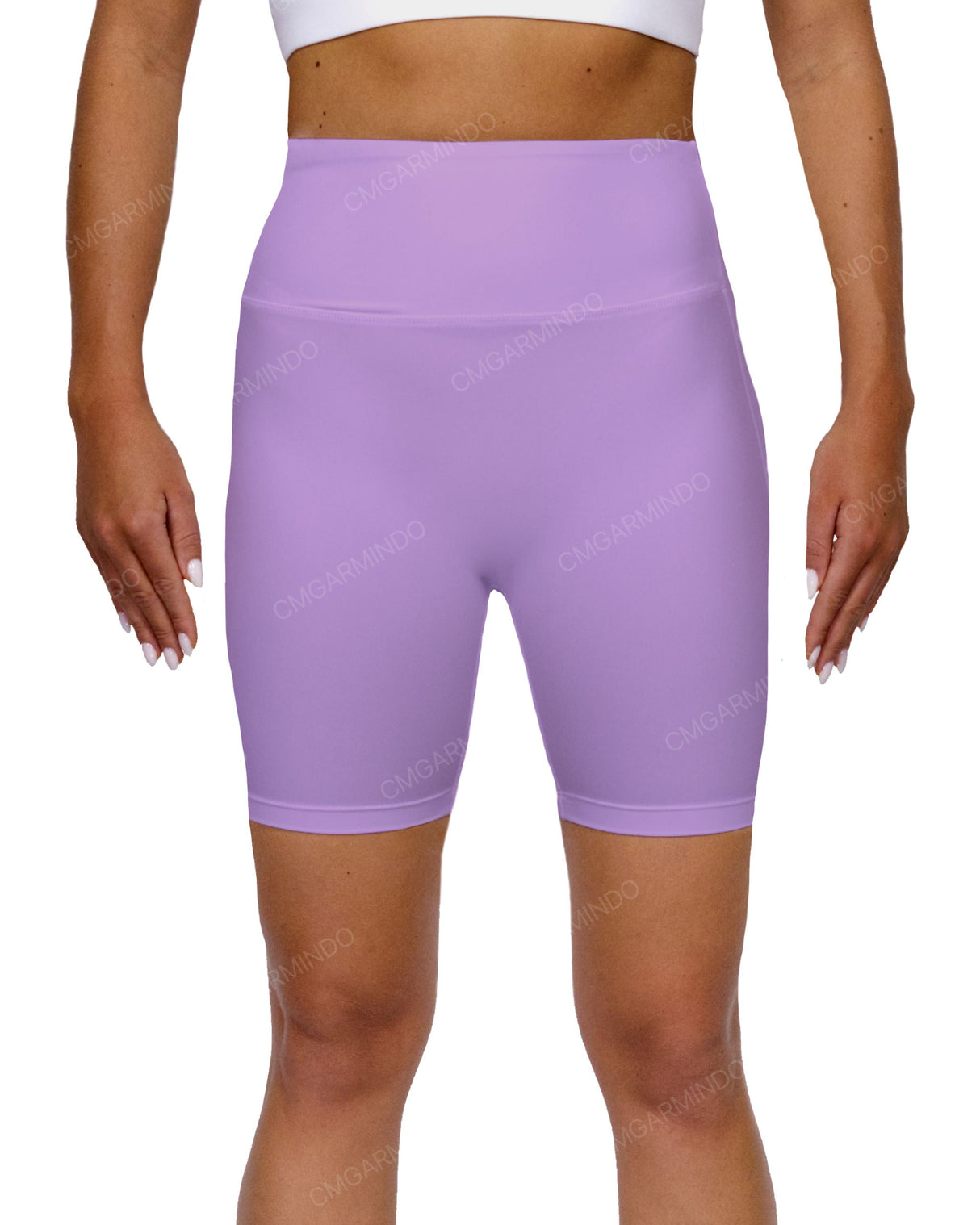 High Rise Deep V-Back Shorts