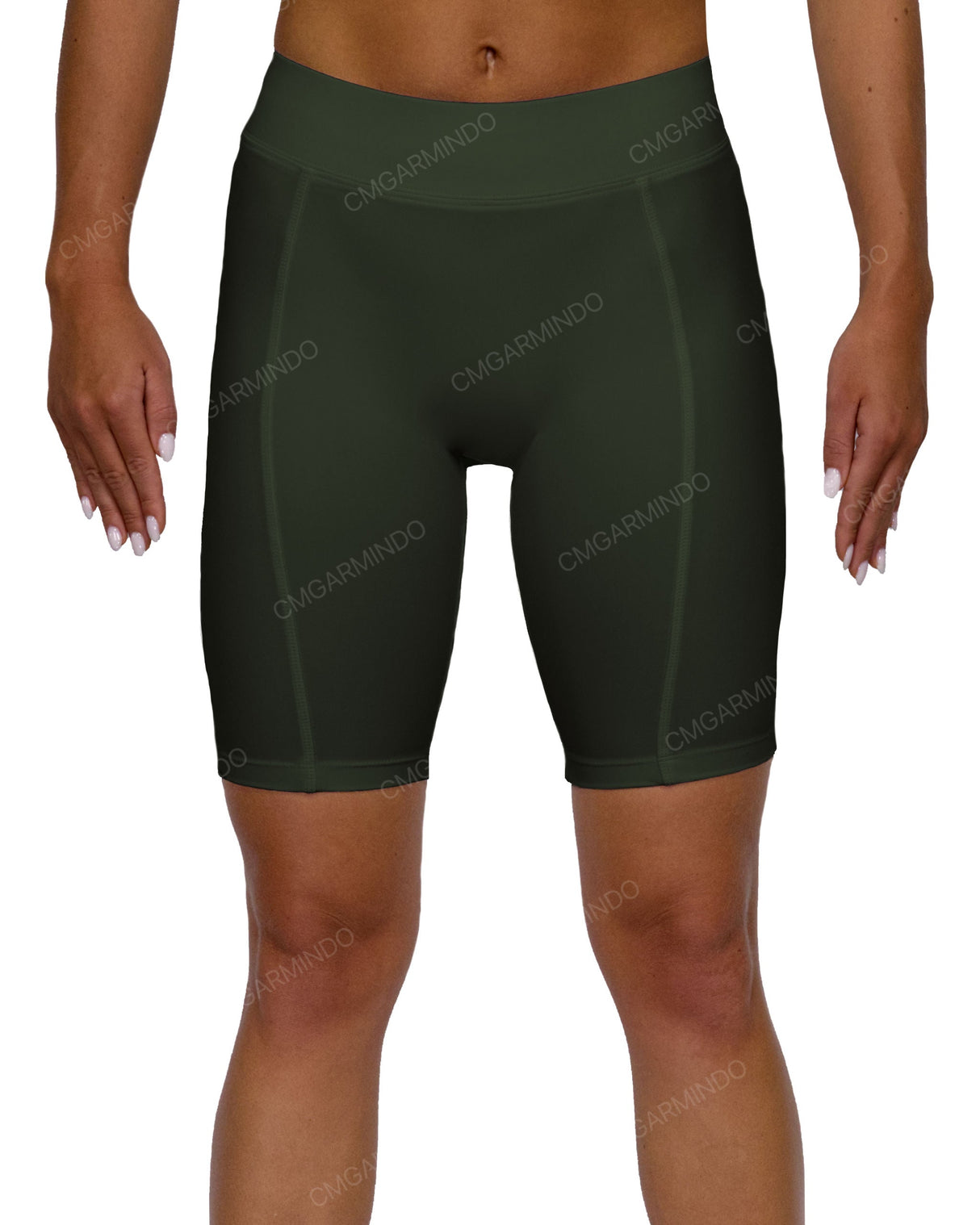 Mid Rise Side Panel Shorts