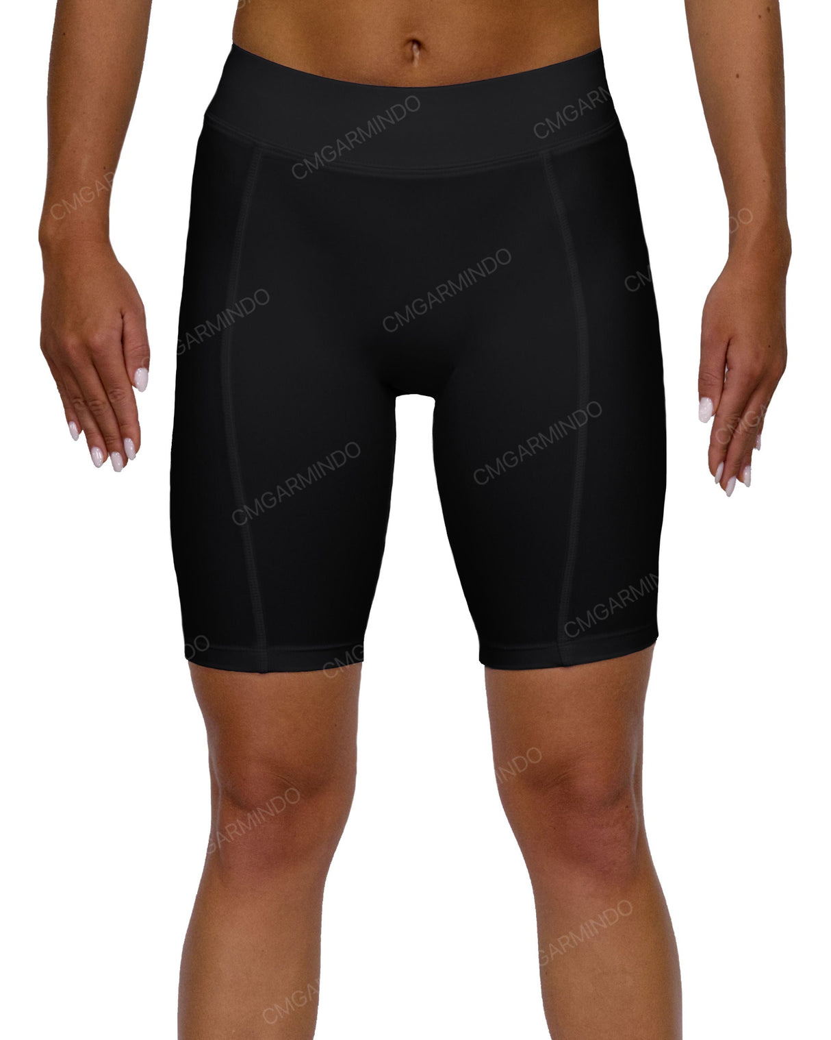 Mid Rise Side Panel Shorts