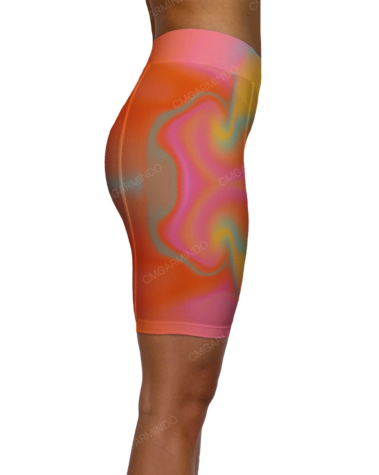 Mid Rise Side Panel Shorts