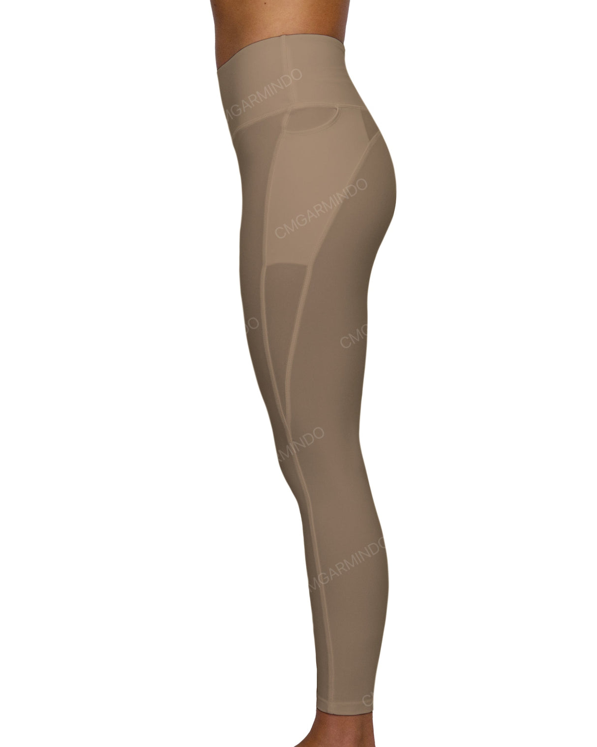 Mid Rise 7/8 Length Multiplanel Leggings