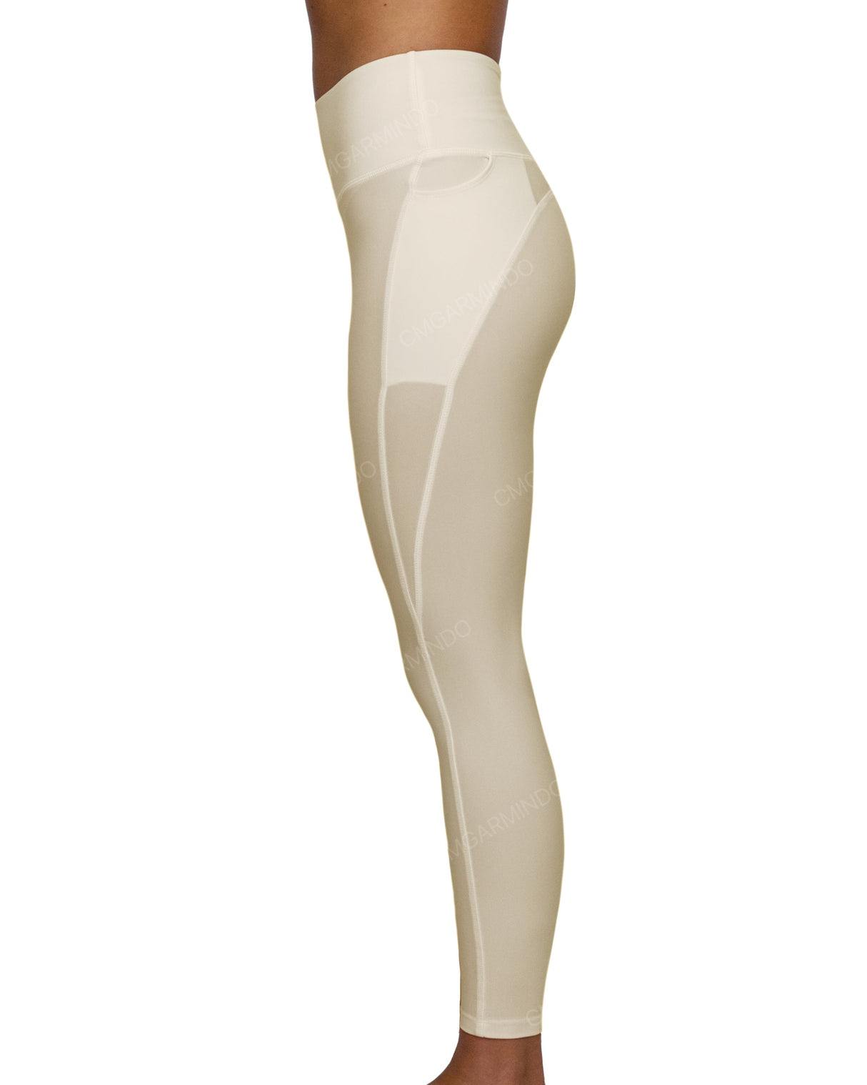 Mid Rise 7/8 Length Multiplanel Leggings