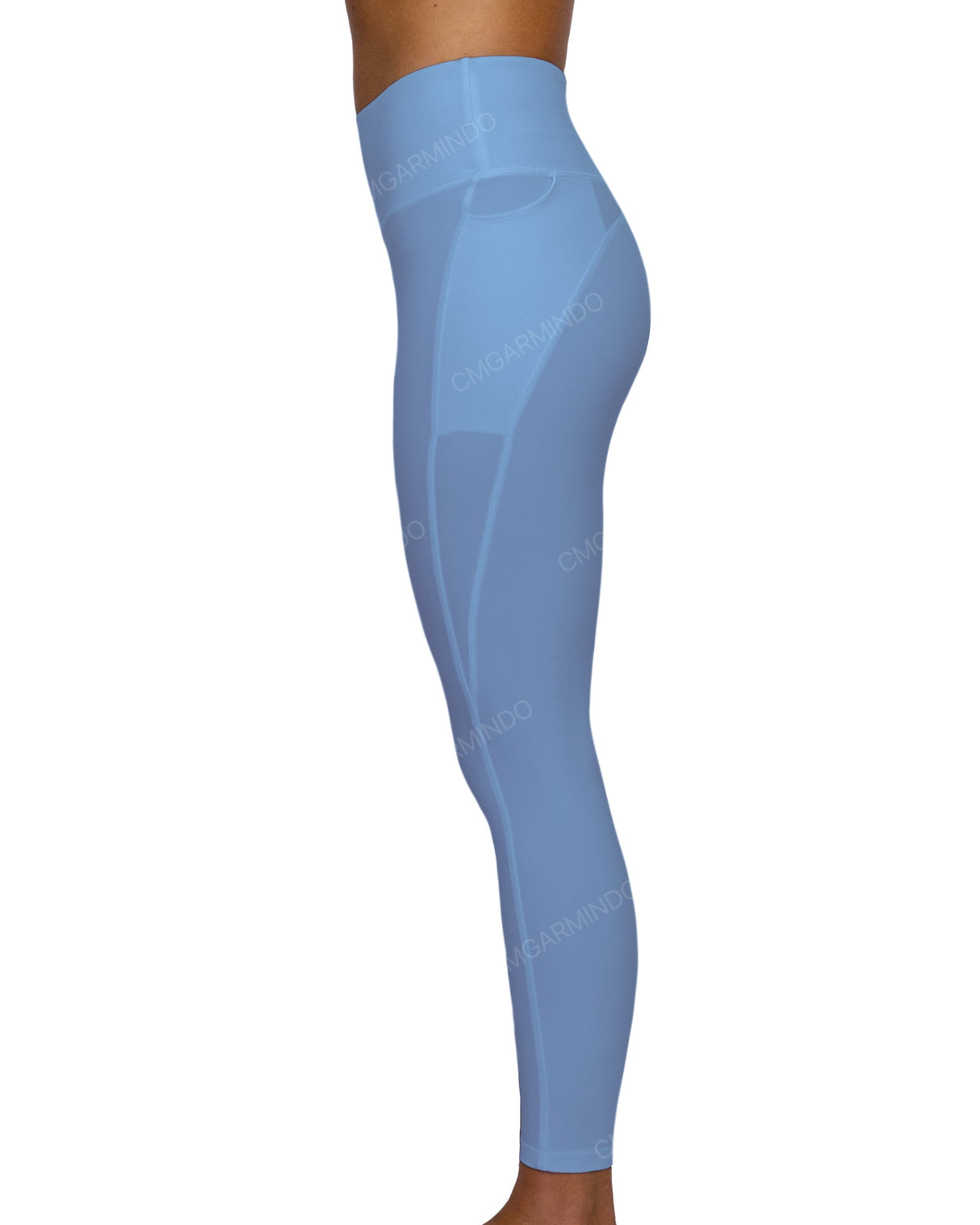 Mid Rise 7/8 Length Multiplanel Leggings
