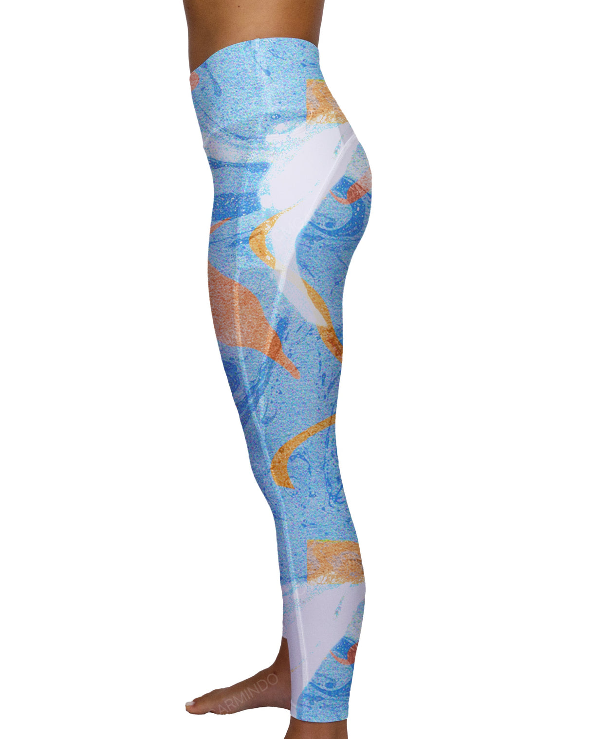 Mid Rise 7/8 Length Multiplanel Leggings