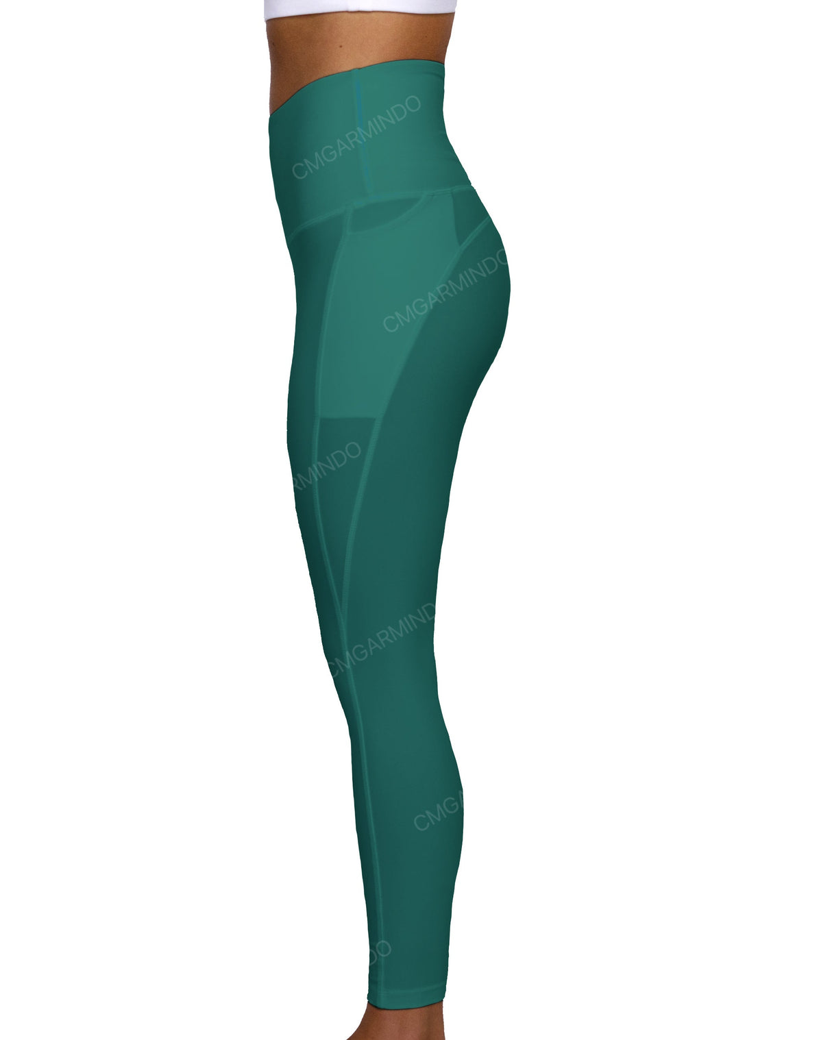 High Rise 7/8 Length Multipanel Leggings