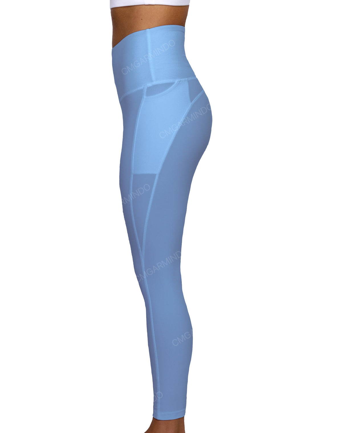 High Rise 7/8 Length Multipanel Leggings