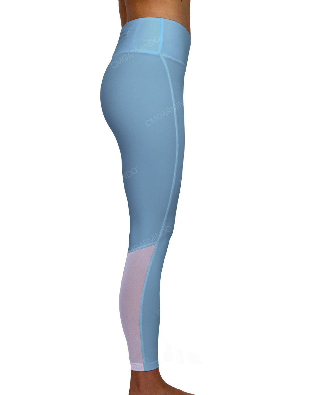 Mid Rise 7/8 Length Back Mesh Leggings