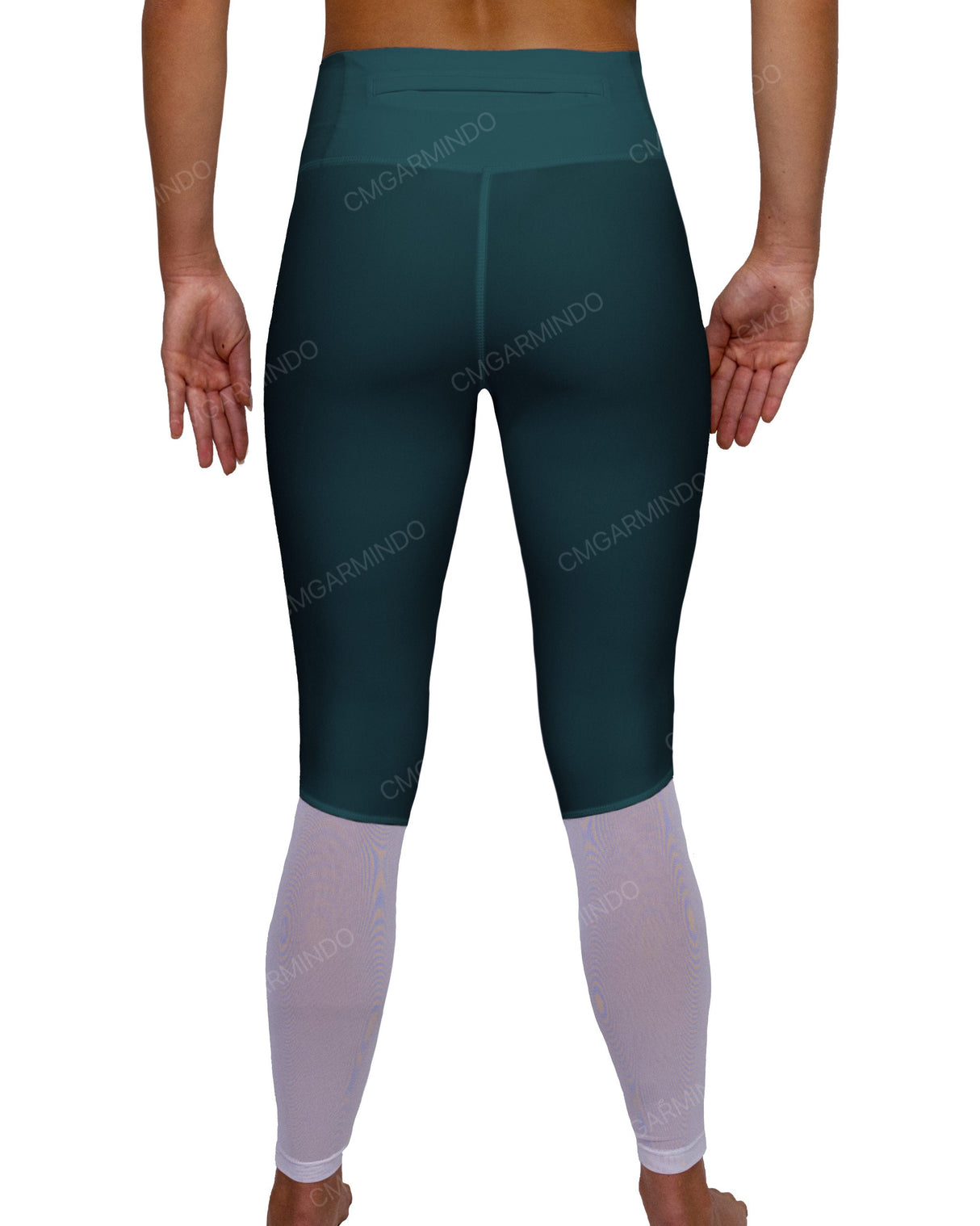 Mid Rise 7/8 Length Back Mesh Leggings