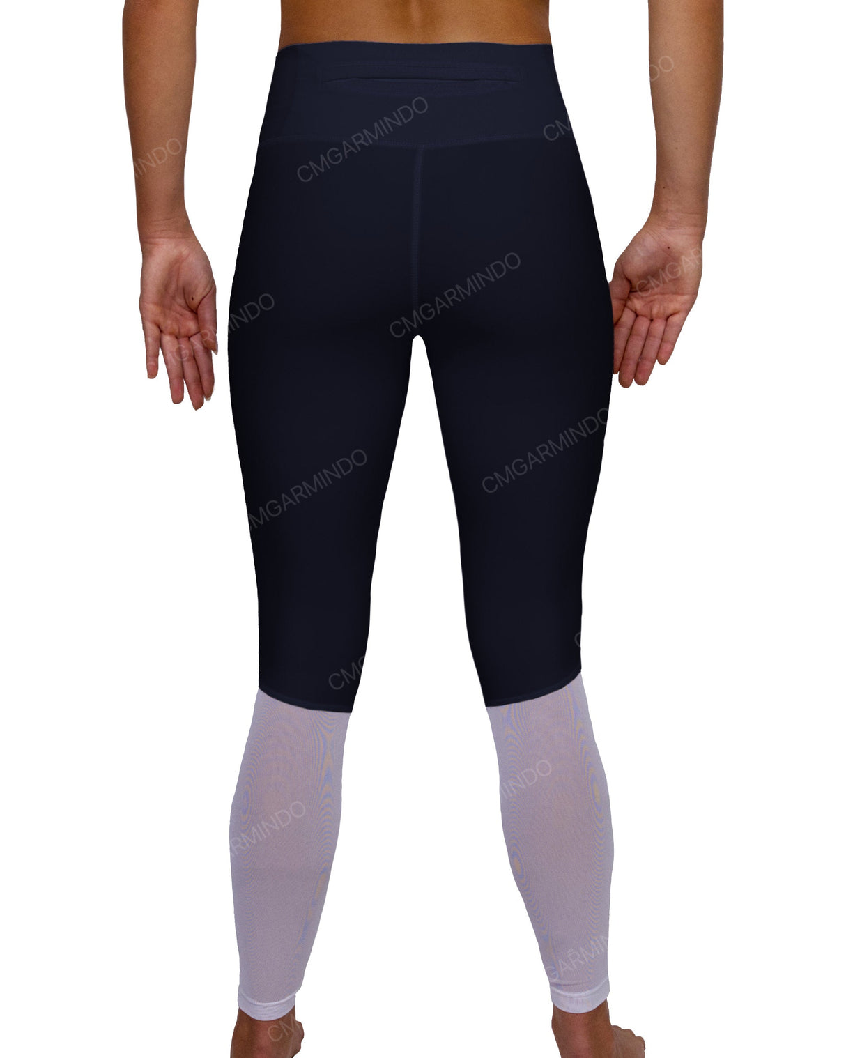 Mid Rise 7/8 Length Back Mesh Leggings