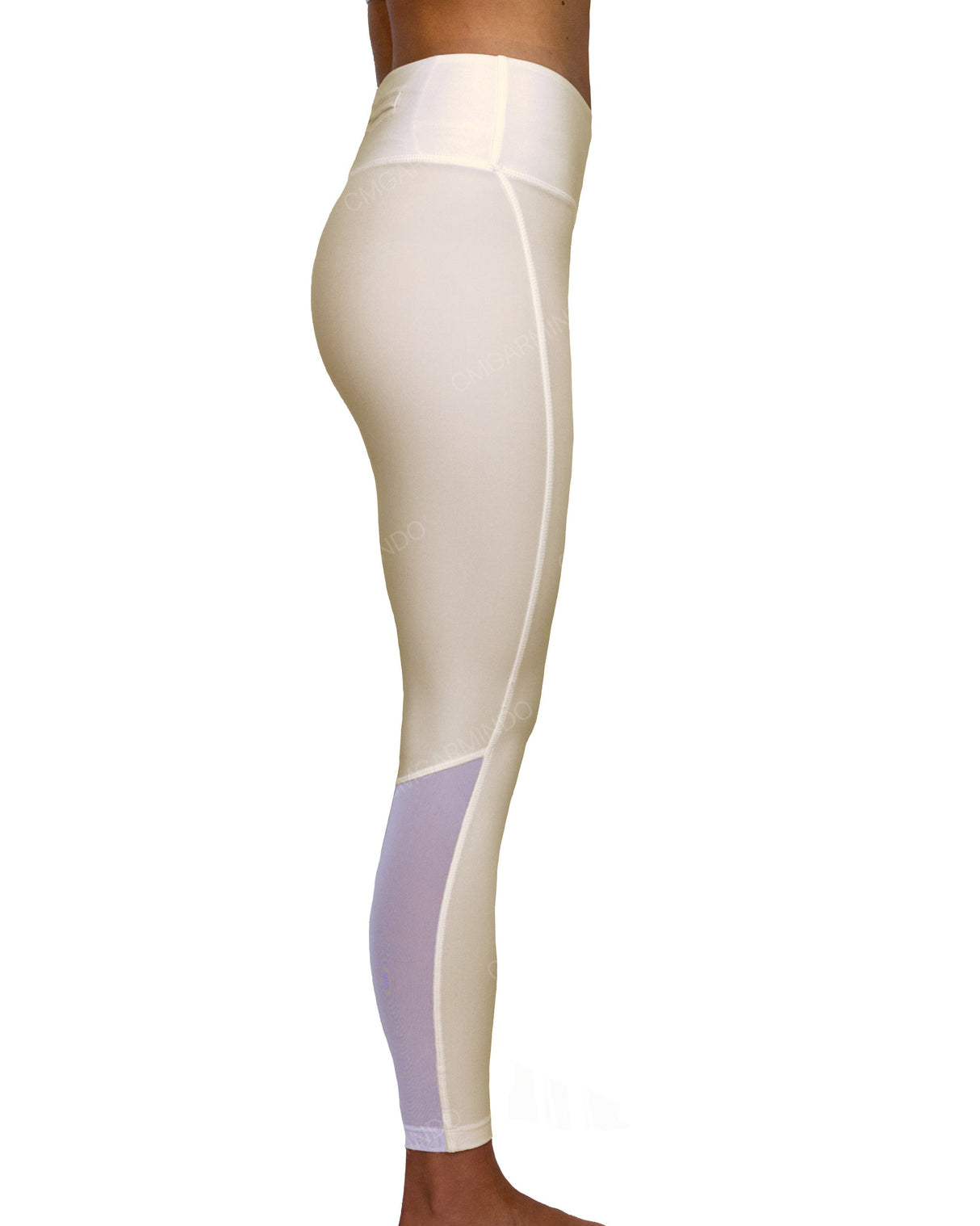 Mid Rise 7/8 Length Back Mesh Leggings